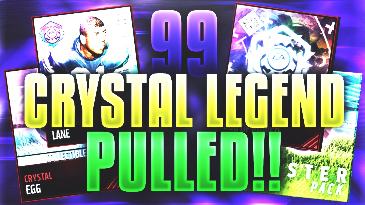 99 OVERALL CRYSTAL LEGEND PULL! 10 Million Coins of Easter Packs! Madden Mobile 17