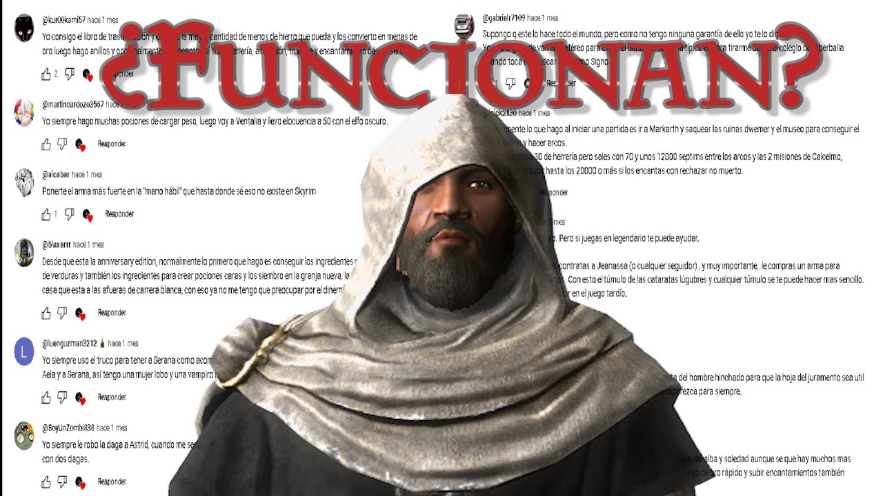 PROBANDO vuestros TRUCOS de SKYRIM | ¿Son buenos?