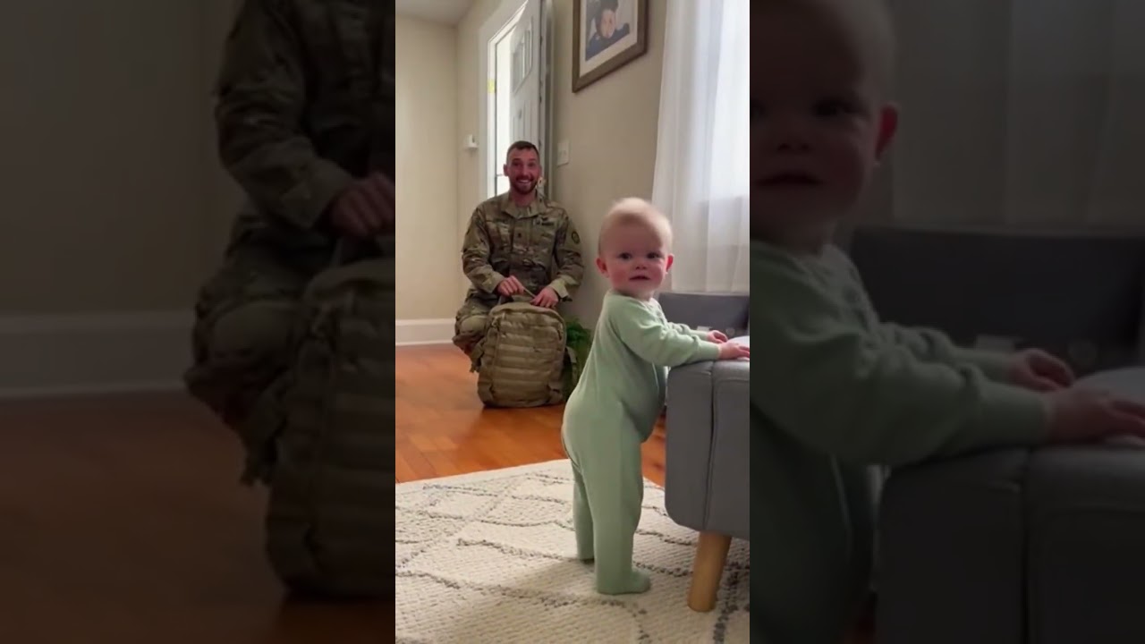 👶 Малыш его не узнает… Пока он не пошевелится 😭🇺🇸