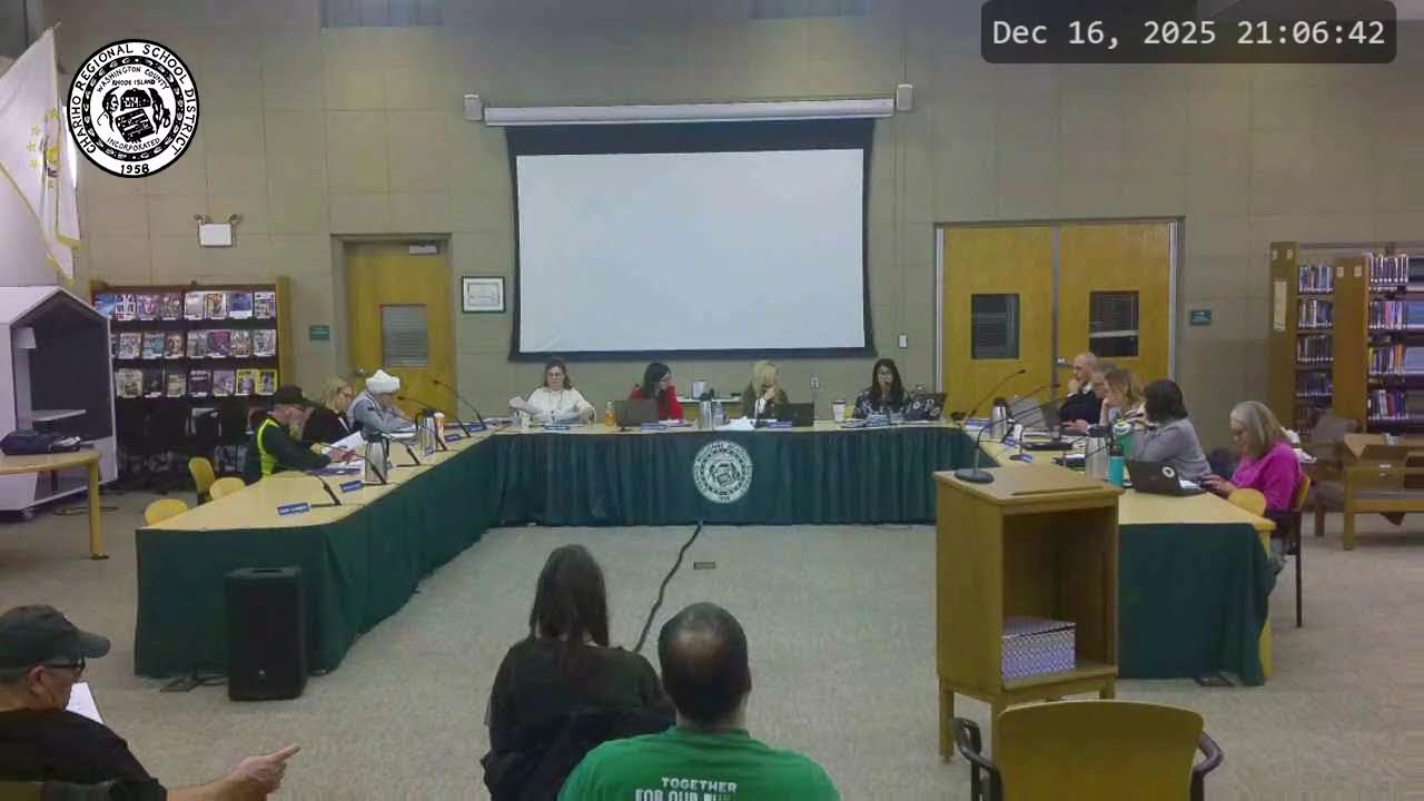 2025-12-16 School Committee Meeting