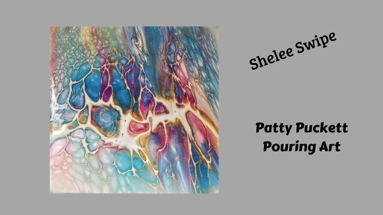 Shelee Technique Swipe Tutorial🎨Tried a little blower🎨Shelee class discount below --- Paint Pouring.