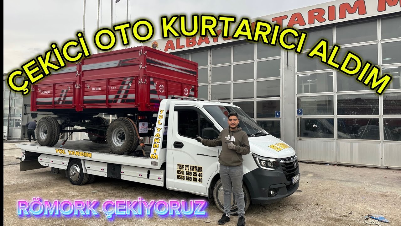 OTO KURTARICI SATIN ALIP BABAMLA BİRLİKTE RÖMORK ÇEKTİK