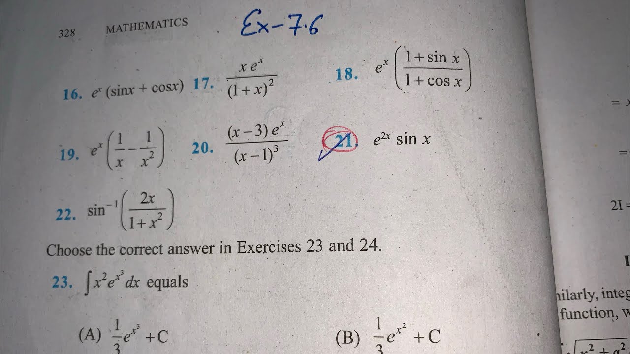 EX 7.6 Q12 TO Q24 SOLUTIONS OF INTEGRALS NCERT CHAPTER 7 CLASS 12th(PART2)