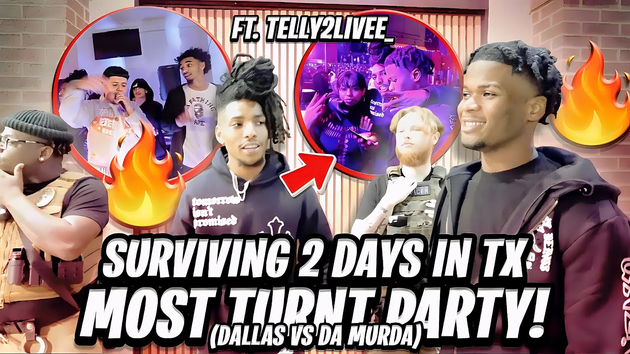 Surviving 48 Hours At Texas' Most Turnt Party (Dallas VS Da Murda) ft Telly2livee_