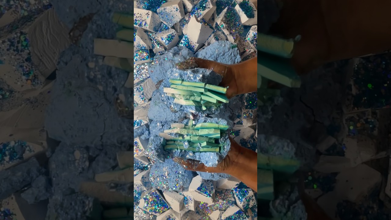 Dried Pasted Chalk Thins Stacks - a lot going on here 😍