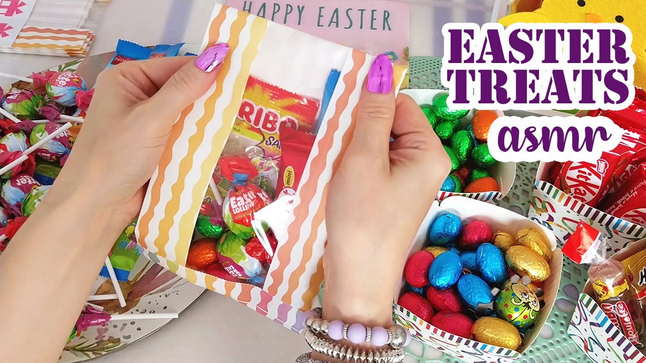 ASMR Making Easter Treat Bags • No Talking