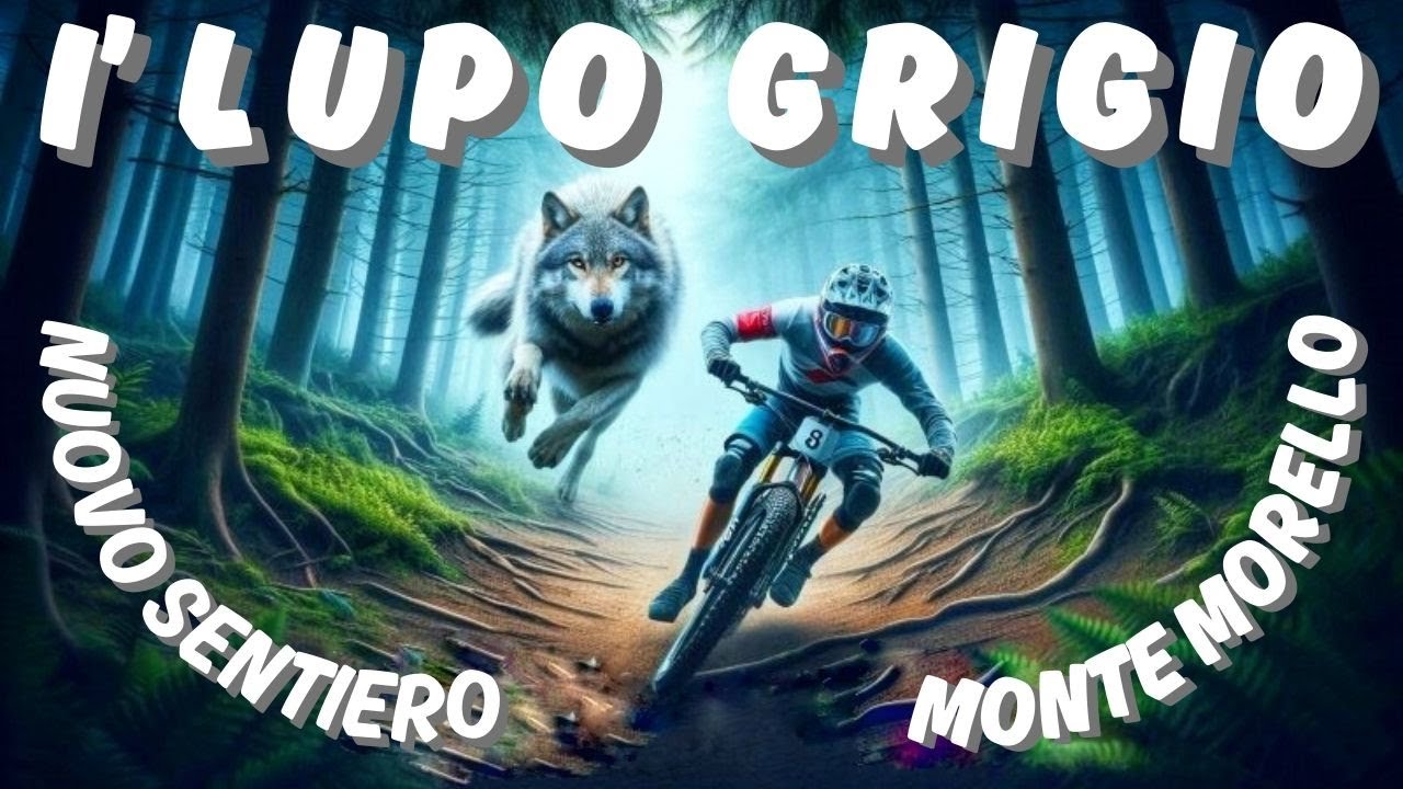 I'LUPO GRIGIO 🐺 il nuovo sentiero a Monte Morello (trail completo 3km 😱) #mtb