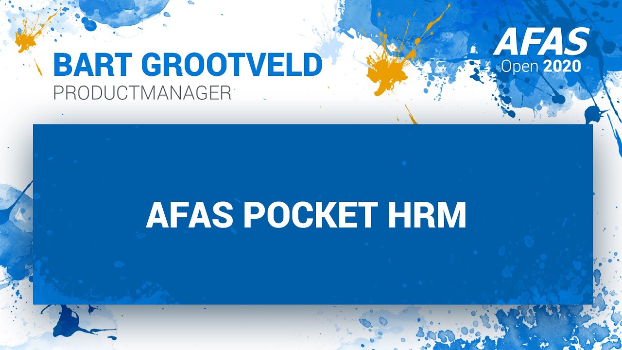 AFAS Open 2020  - AFAS Pocket HRM