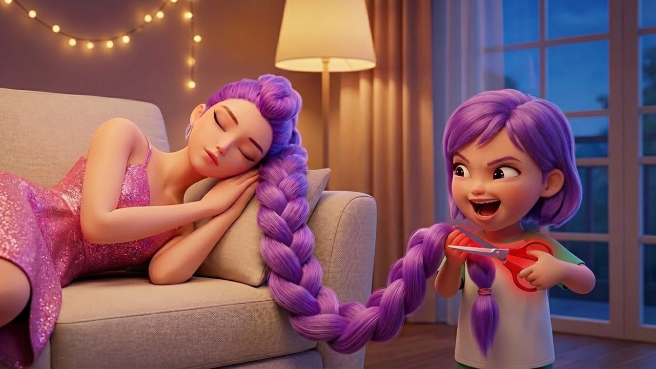 😱⚡Naughty Rumi Cut Mom’s Hair to Buy Teddy Bear 😱 Kpop Demon Hunter