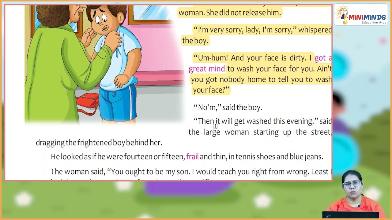 Ch 2 | Miniminds | English Odyssey | Class 08 | Thank You Ma'm | For children