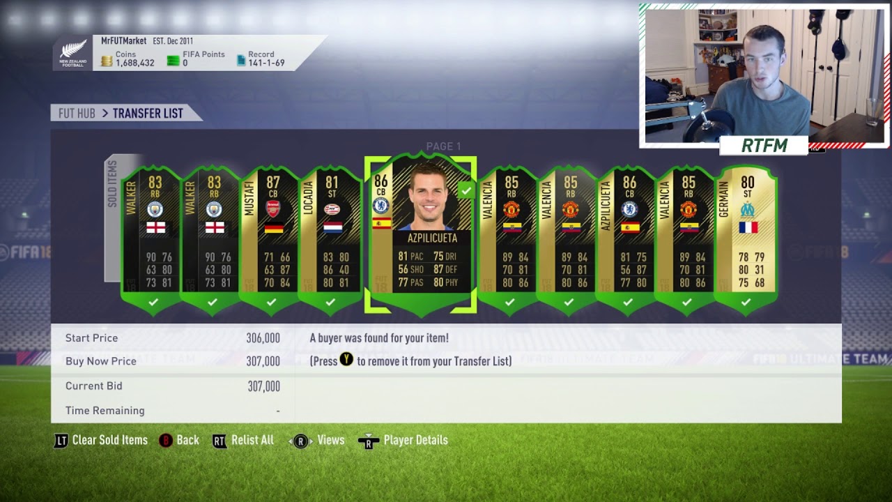WEEKEND SALES #1 - 300K PROFIT! (FIFA 18 INVESTING SERIES)