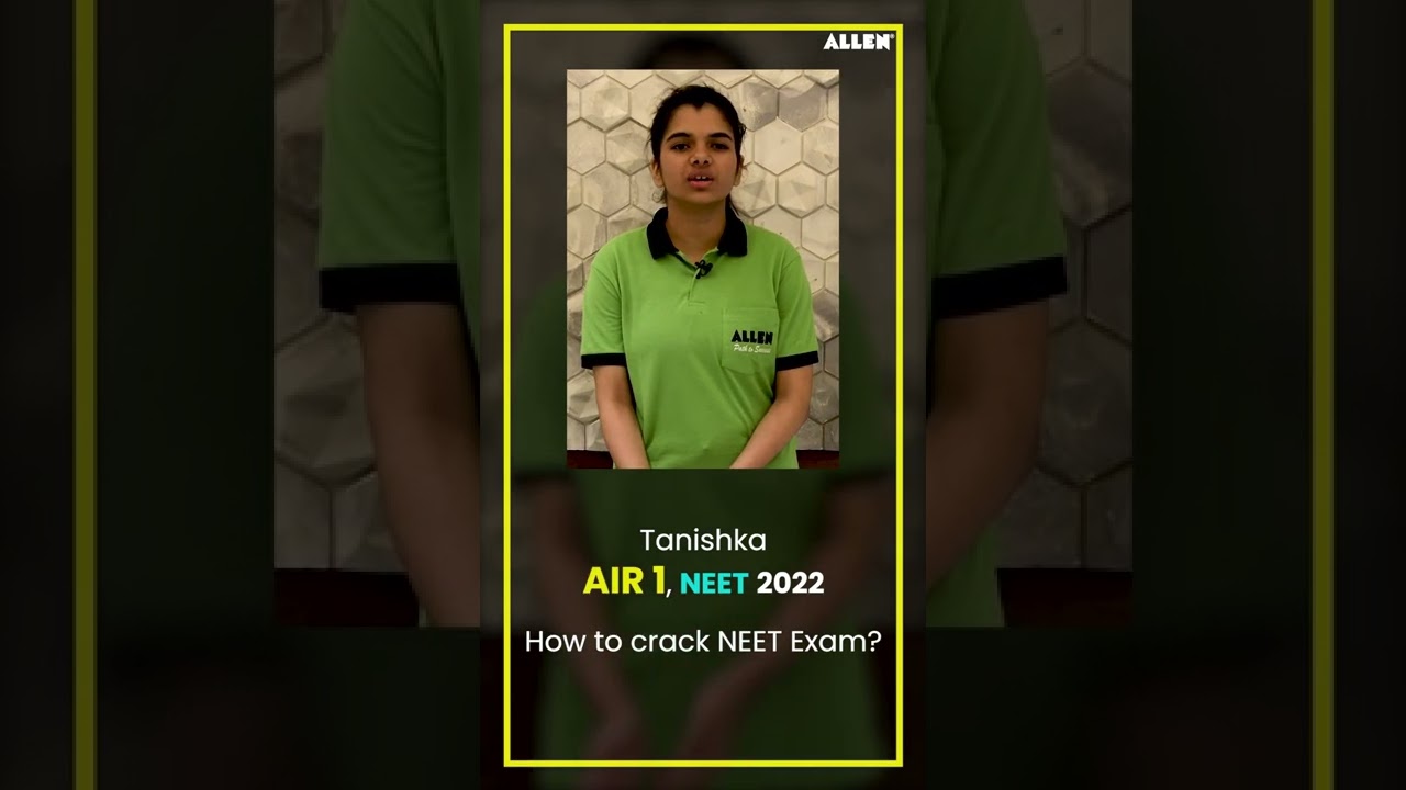 🎯 Как сдать экзамен NEET? Наберите 700+ баллов | Tanishka AIR-1 (NEET 2022)