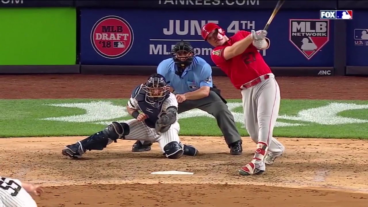 Trout's swing path