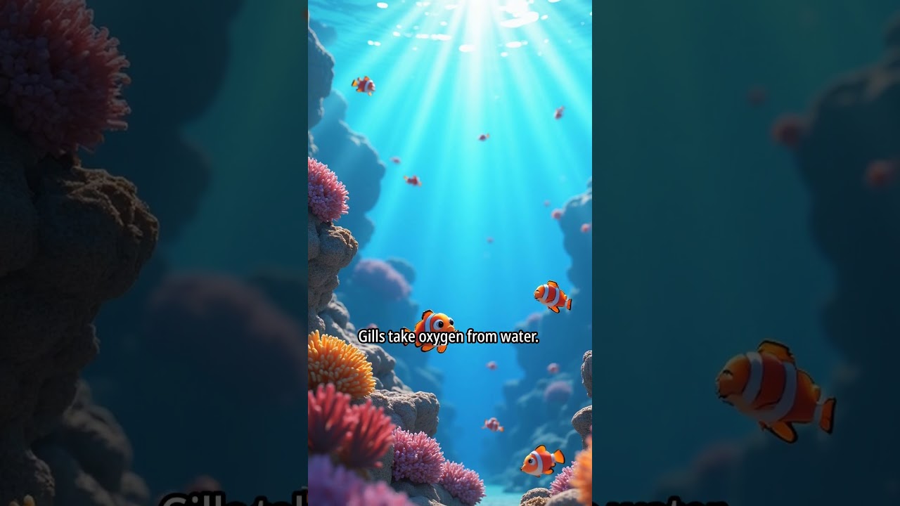 🐟 Ever wondered how fish breathe underwater without drowning?