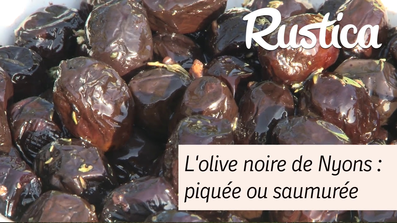 L'olive noire de Nyons, piquée ou saumurée