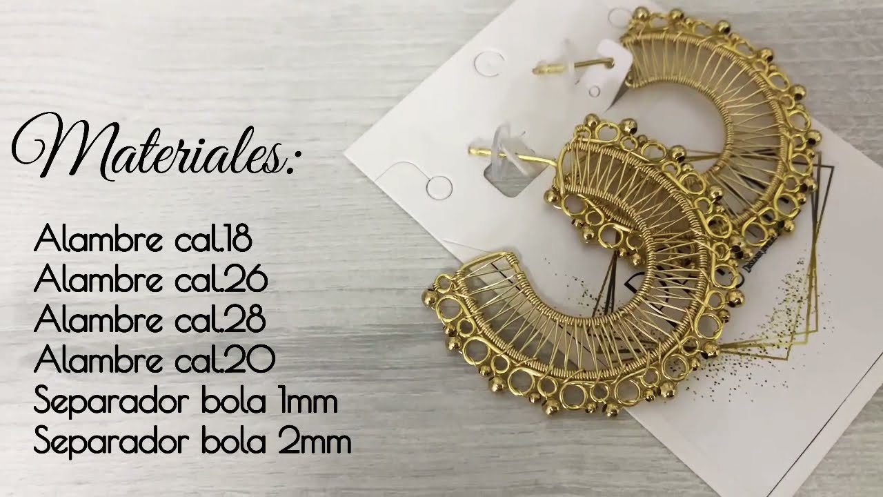 Candongas, arracadas, pantallas súper fáciles/ super easy wire earrings diy #diy #alambrismo