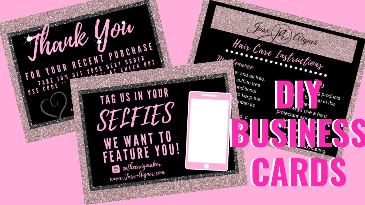DIY BUSINESS CARDS, FLYERS, THANK YOU NOTES & MUCH MORE! Jasx Aigner