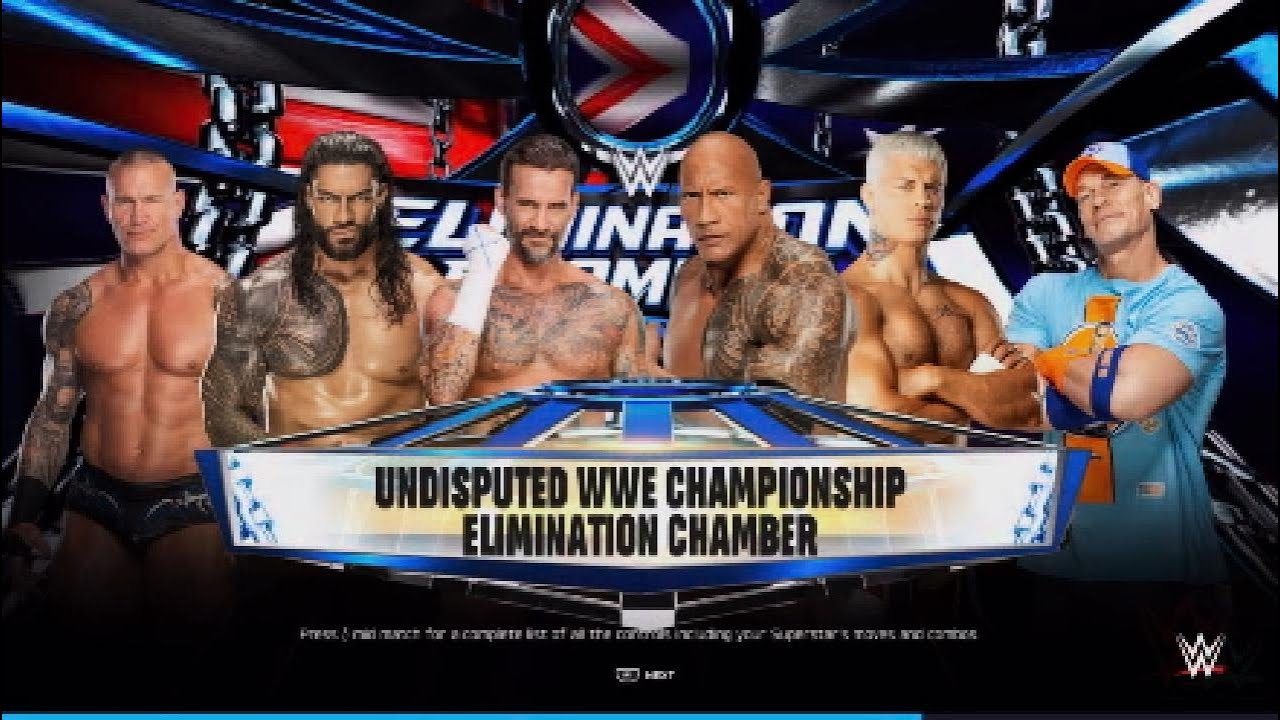 WWE CHAMPIONSHIP MATCH IN ELIMINATION CHAMBER