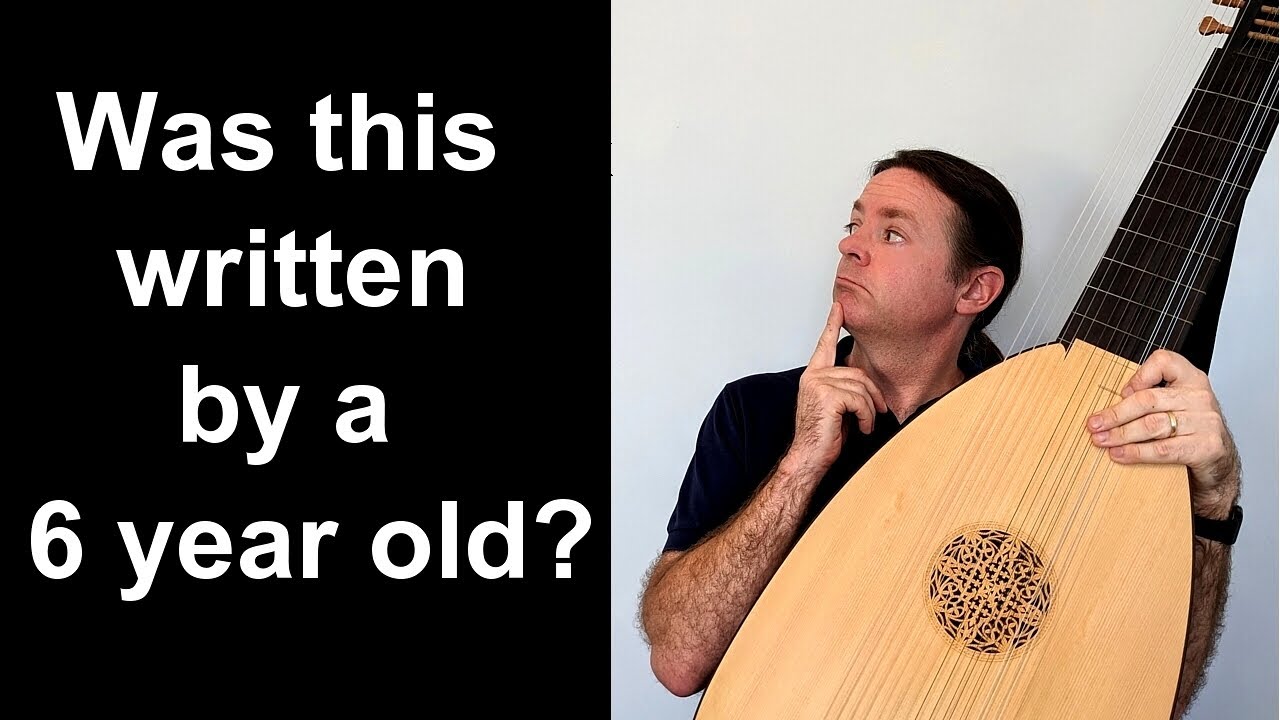 Mozart's earliest compositions - were they written by a 6 year old? Played on the German theorbo