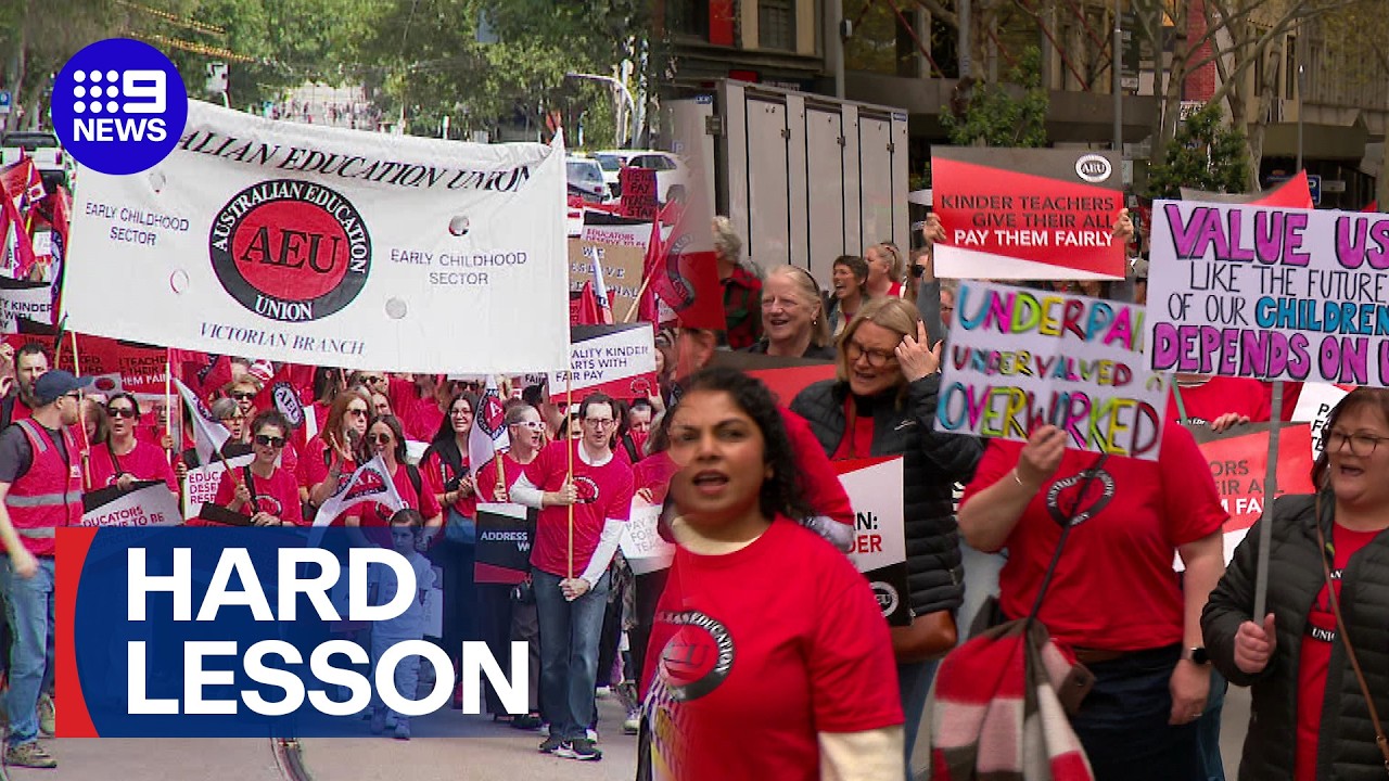 Schools caught in crossfire of union and government fight | 9 News Australia