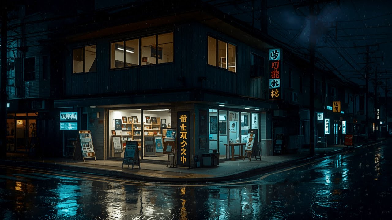 Peaceful Rainy Streets of Kyoto – Chill Lofi Music for Focus & Sleep
