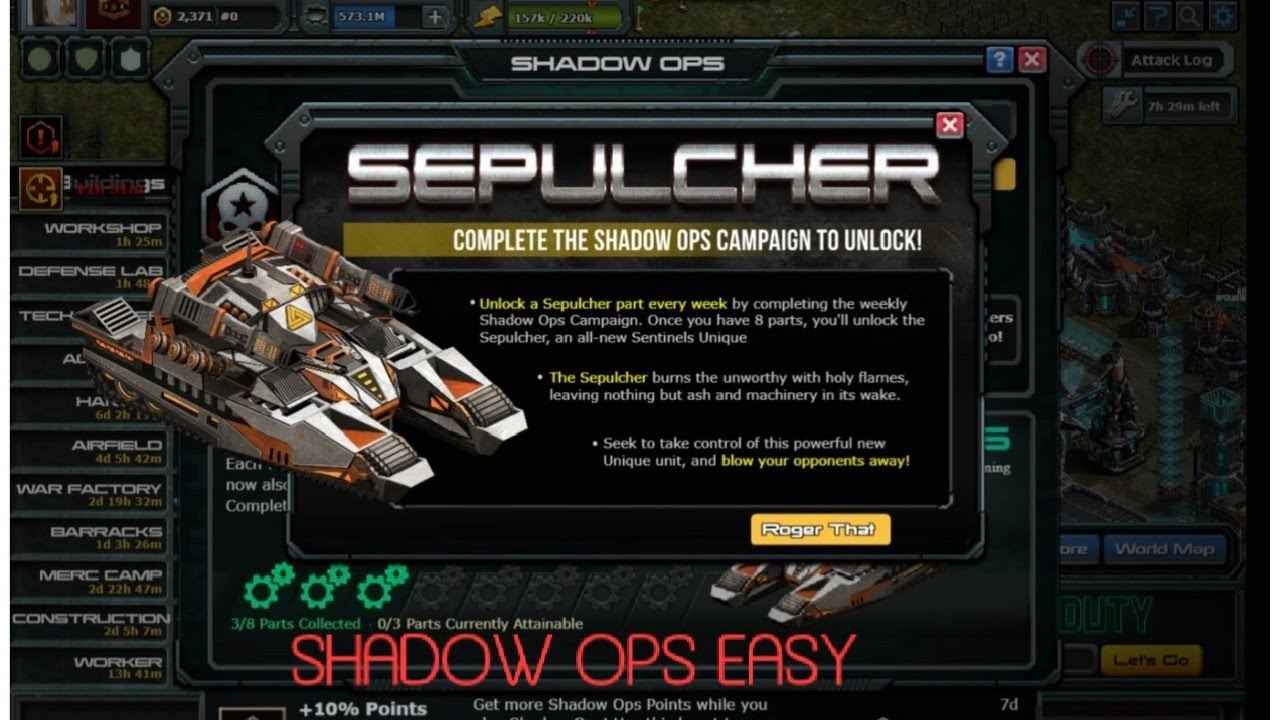 SHADOW OPS IV FAST &EASY WAY! FOR LOW LEVEL ONLY!! #WARCOMMANDER