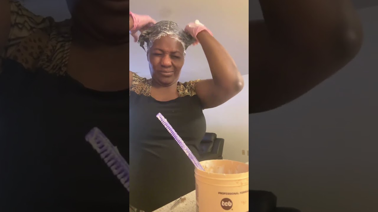 Application TCB  My Hair relaxer at home REGULAR/ CHEVEUX NORMAL Full RELAXER My Hair Relaxer