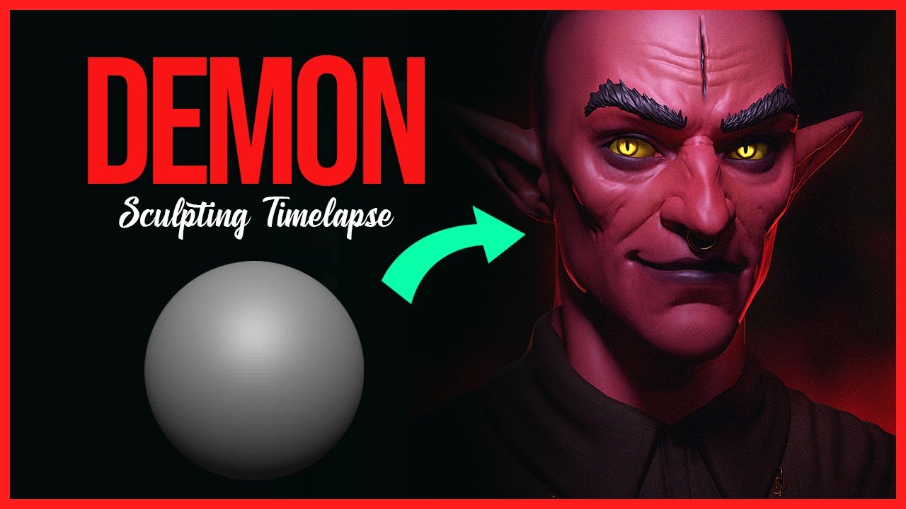 Esculpiendo un Demonio estilizado en Zbrush - Timelapse