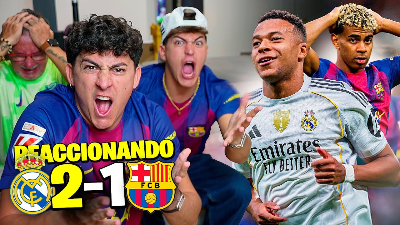 REACCIONANDO al REAL MADRID 2 - 1 FC BARCELONA *ERIC est&aacute; MUY ENFADADO*