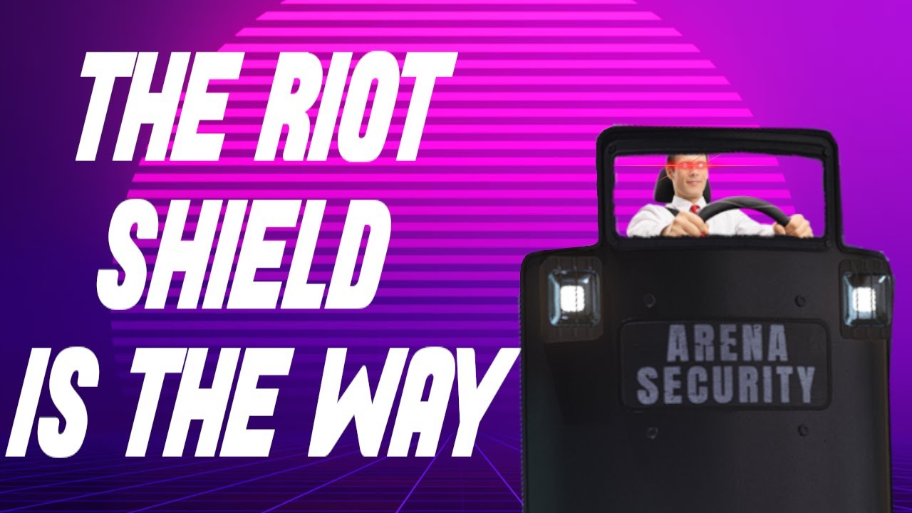 Running people over with a RIOT SHIELD