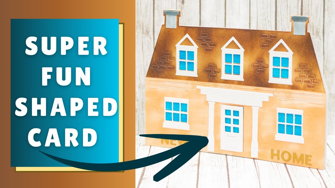 How to Make NEW HOME Shaped Card / Cosy Country Cottage / Crafter's Companion