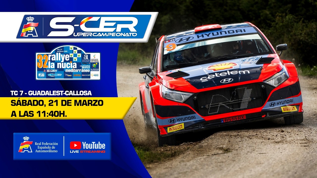 En directo: TC7 Guadalest-Callosa |  Rallye La Nuc&iacute;a Mediterr&aacute;neo 2026