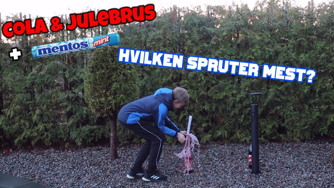 Cola & Julebrus + Mentos! | Hvilken spruter mest?  🤯
