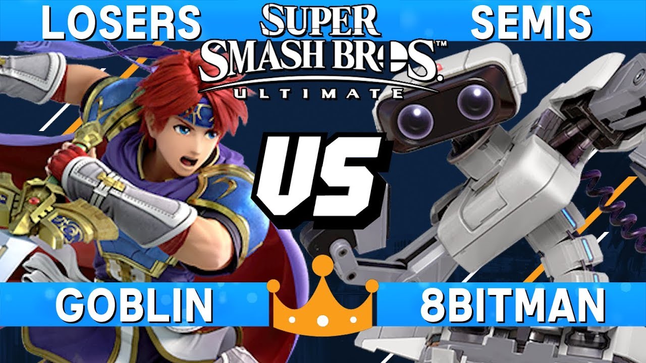 Smash Ultimate Tournament Losers Semis - Goblin (Roy) vs 8BitMan (ROB) - Overlords of Orlando