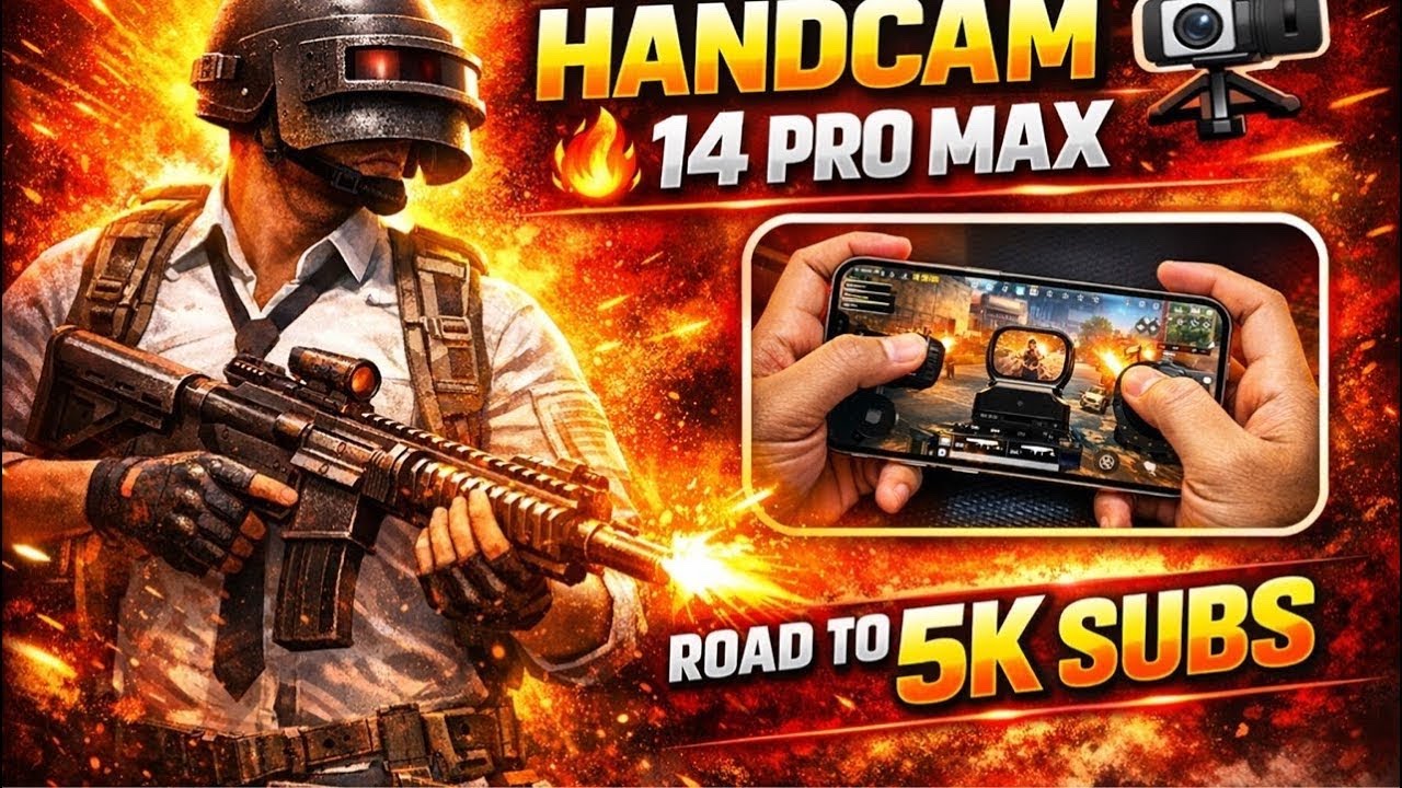 BGMI LIVE 🔴 Handcam 14 Pro Max | Conqueror Push Grind | Road To 5K Subscribers | Mohit04Live