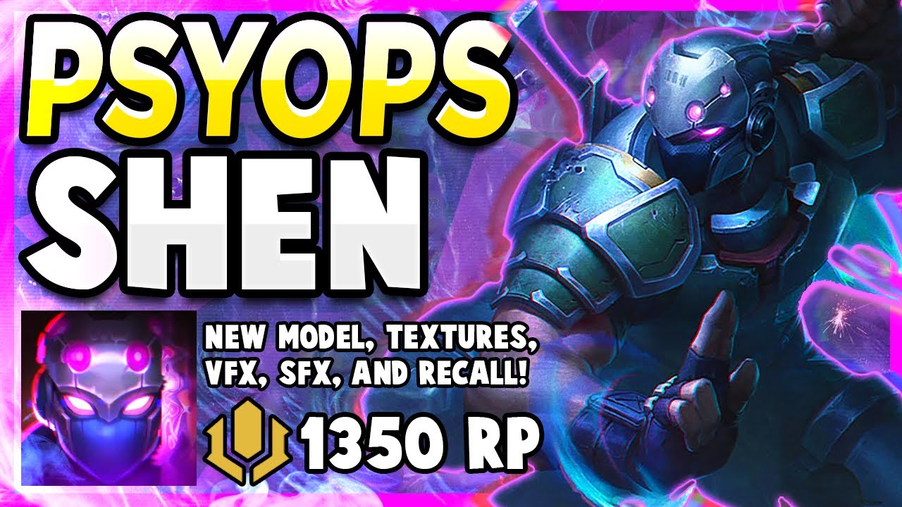 *NEW* PSYOPS SHEN SKIN IS ABSOLUTE PERFECTION! - League of Legends