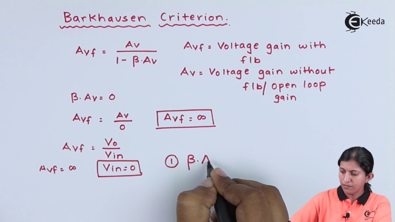 Condition For Oscillation (Barkhausen'S Criteria) - Waveform Generator - Applied Electronics