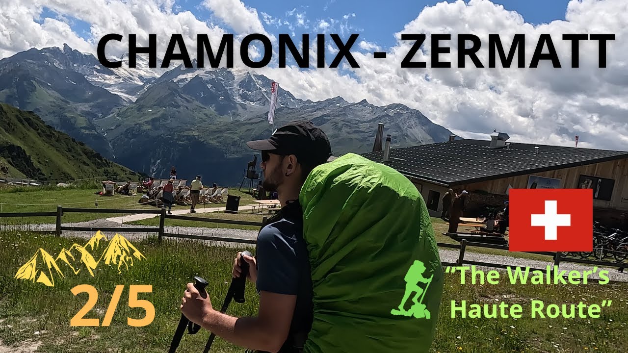 Senderismo Alpes. Trekking Alps Chamonix-Zermatt 2/5. 'The Walker´s Haute Route'. Hiking Switzerland