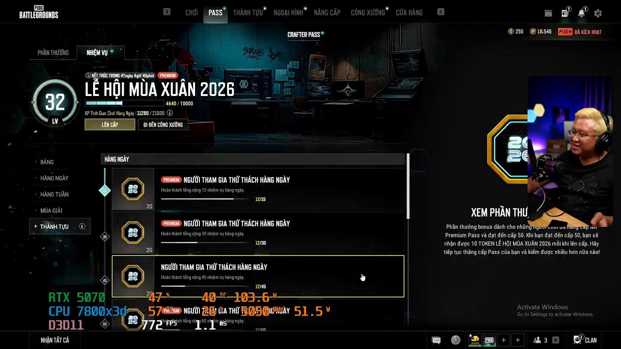 Chơi PUBG tư vấn PC
