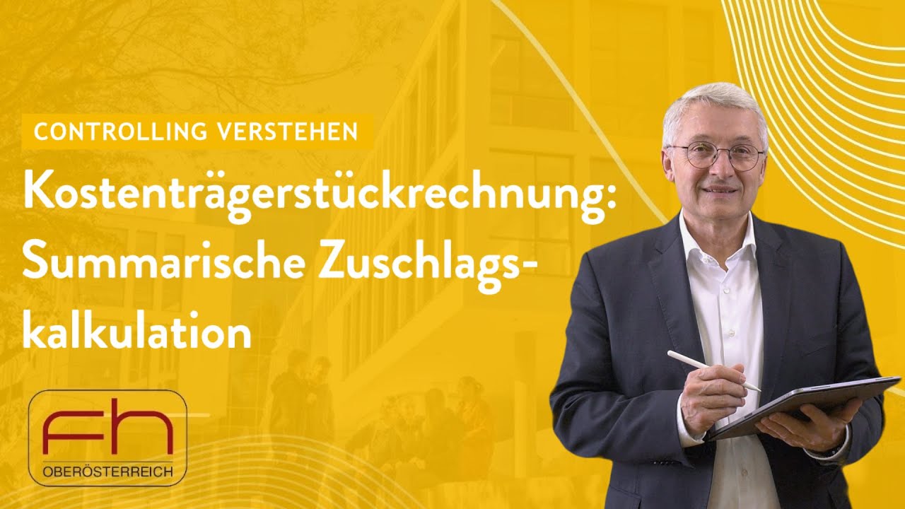 Kostenträgerstückrechnung: Summarische Zuschlagskalkulation