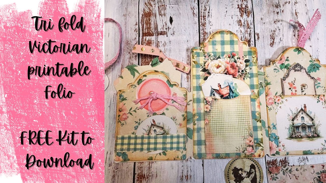 How To Make a Vintage Cottage Folio With Free Printables