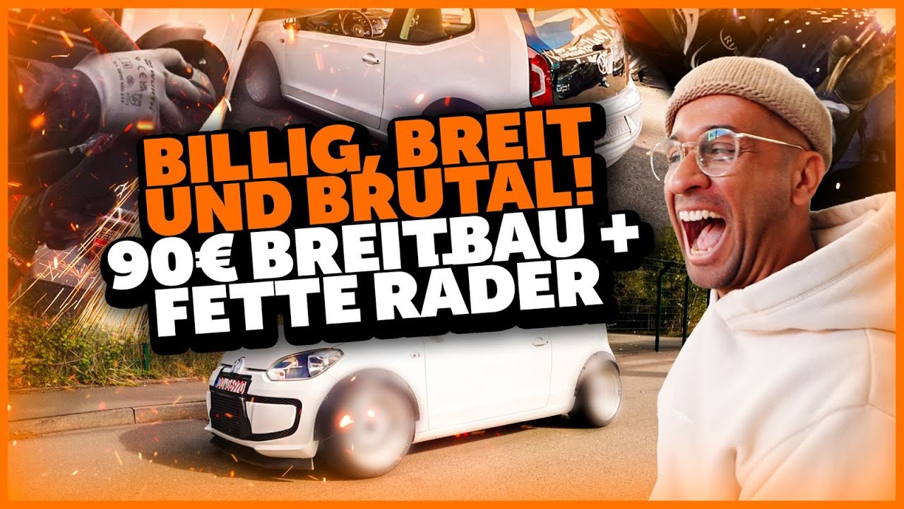 JP Performance - BILLIG, BREIT und BRUTAL! 90&euro; Breitbau + Fette R&auml;der | Volkswagen Up
