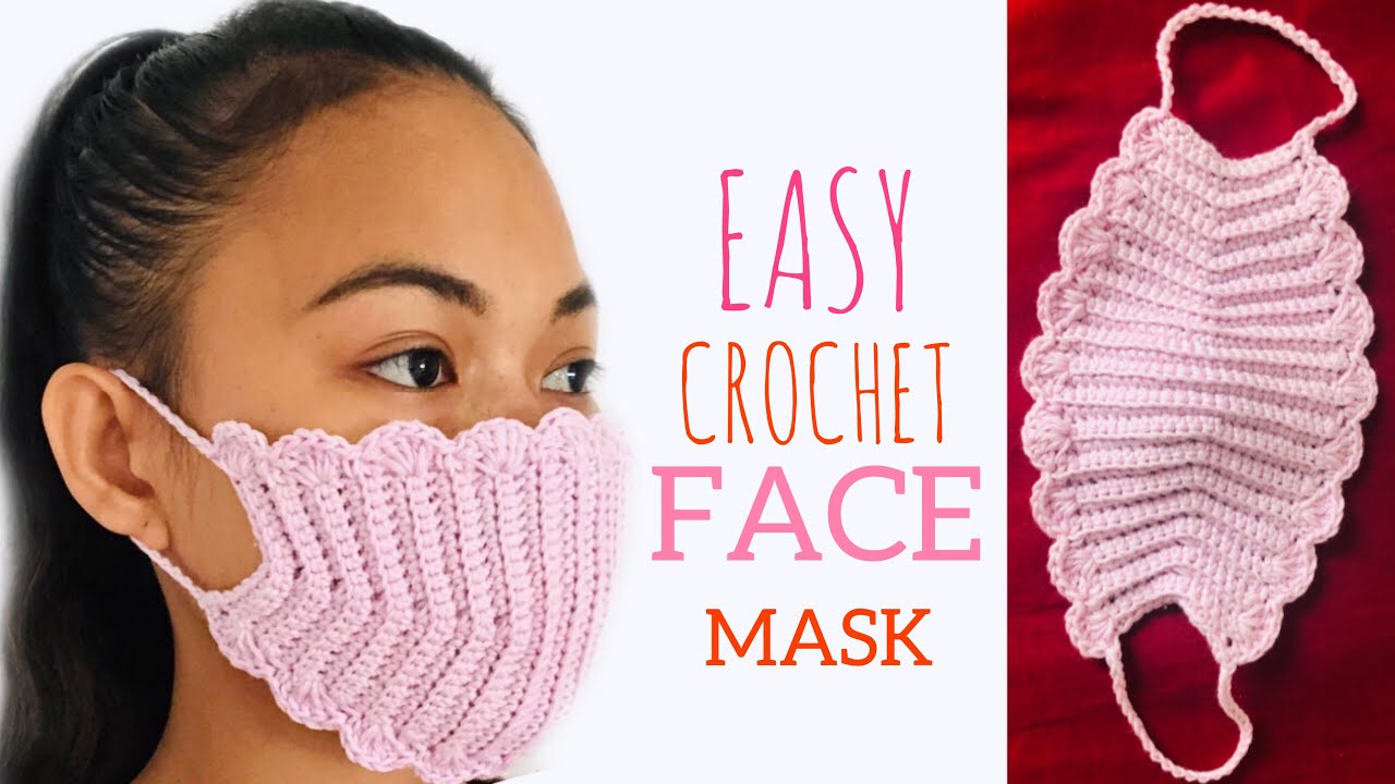Как вязать крючком | МАСКА ДЛЯ ЛИЦА | РАКУШЕЧНЫМ ШВОМ | CROCHETLYN