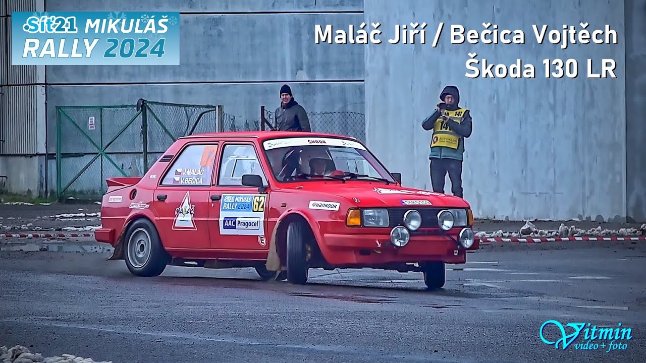 Jiří Maláč / Vojtěch Bečica - Škoda 130 LR - Síť21 Mikuláš Rally 2024 Slušovice