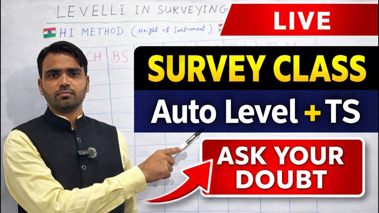 Auto Level + Total Station LIVE | Ask Your Doubts | CSTI