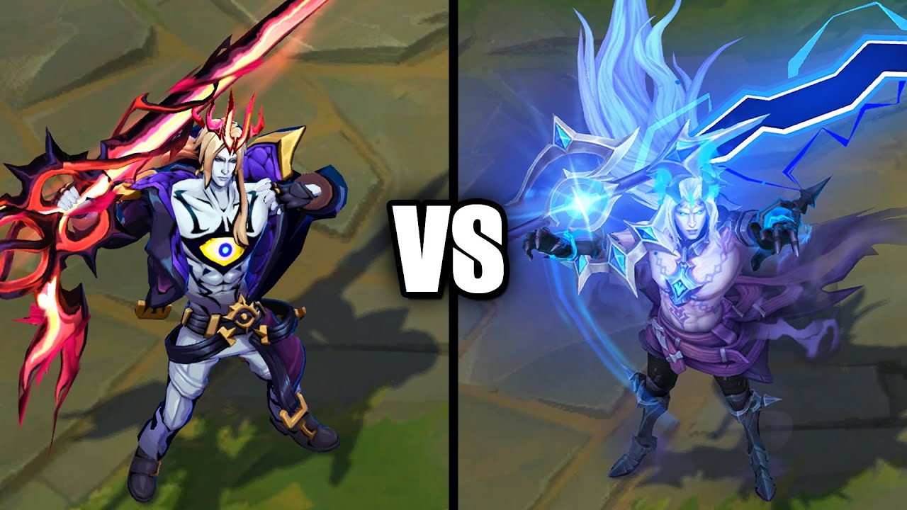 Revenant Reign Viego vs Soul Fighter Viego Skins Comparison (League of Legends)