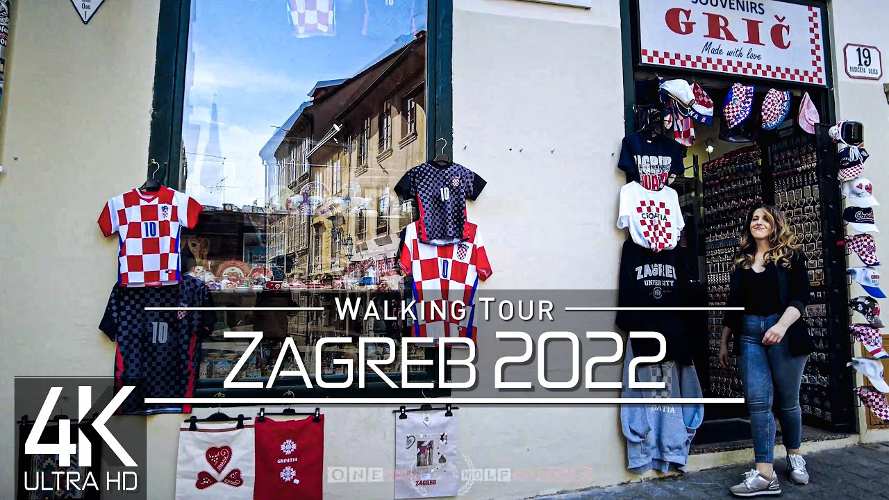 【4K 60fps】🇭🇷 VIRTUAL WALKING TOUR: 🚶 «Zagreb - Croatia 2022» 🎧 ORIGINAL SOUNDS 🚫 NO COMMENT 📺 ASMR