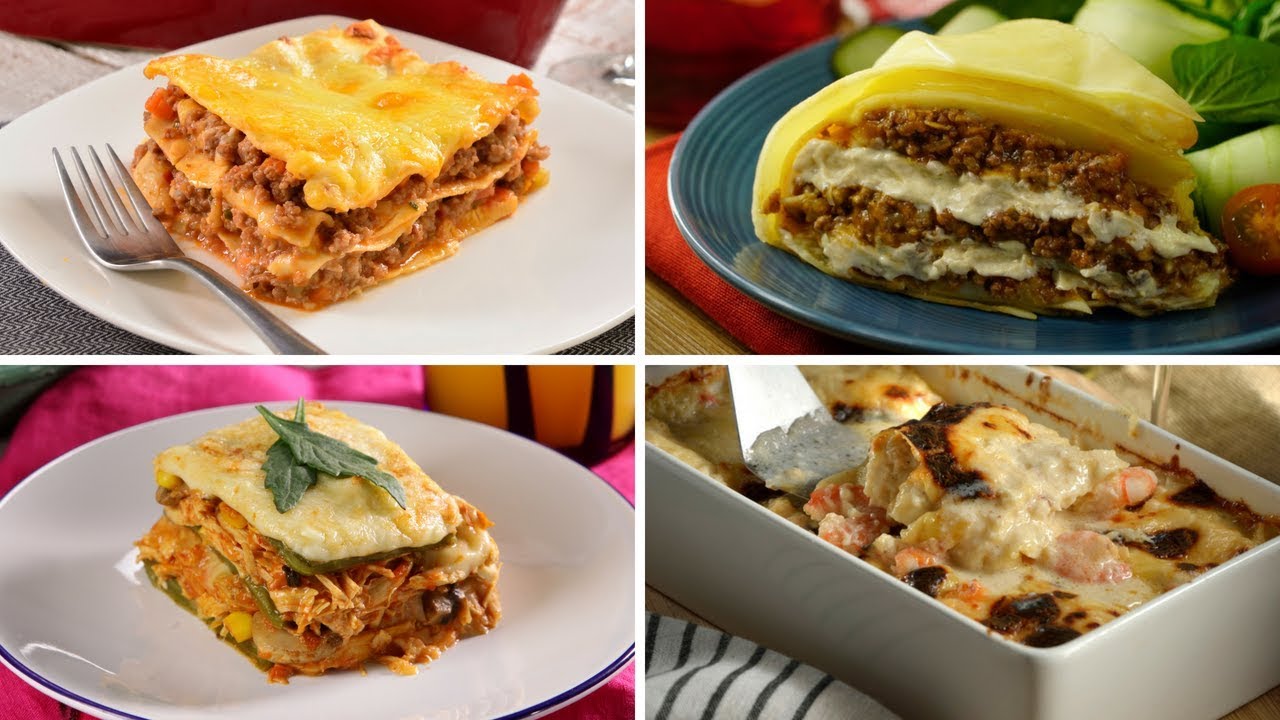 4 recetas de lasañas fáciles de hacer