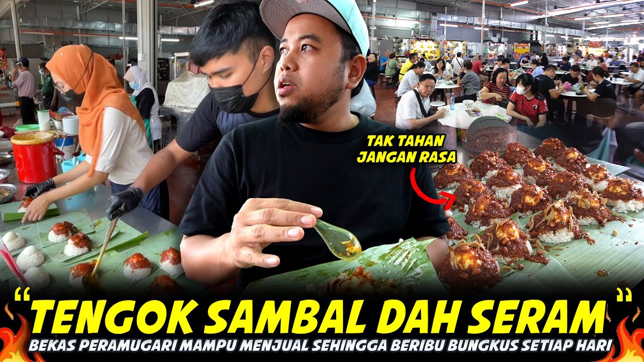 PANAS!!! PELANGGAN CINA PALING RAMAI..Beribu Bungkus Terjual Setiap Hari Di Nasi Lemak Wakzee Penang