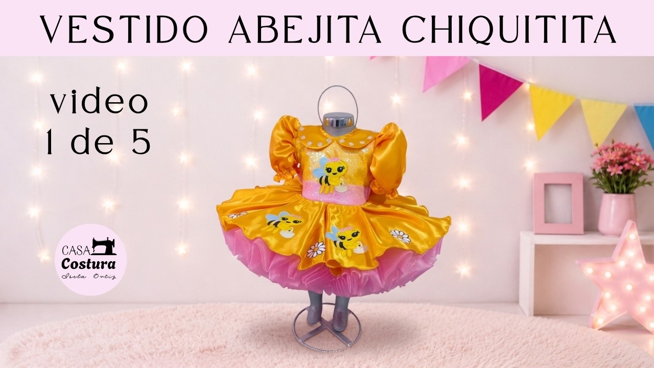 Cómo hacer vestido de abejita parte 1